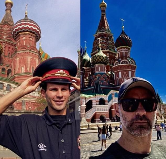 Гиггз отыскал в Москве место, где сфотографировался 26 лет назад