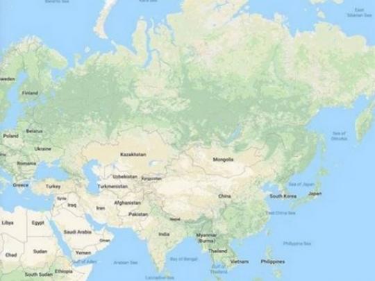 Google стер Россию с карты мира