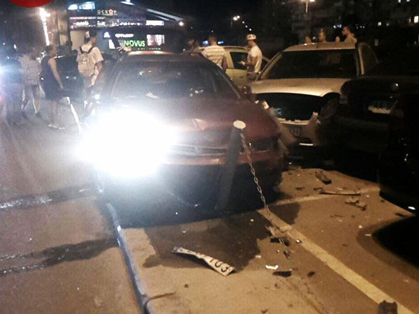 В Киеве произошло масштабное ДТП с участием 8 автомобилей