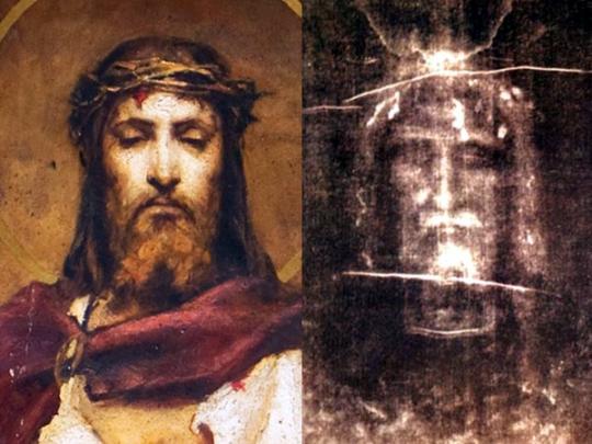 Во Владимирском соборе лик Христа такой же, как на плащанице, хотя художник ее не видел