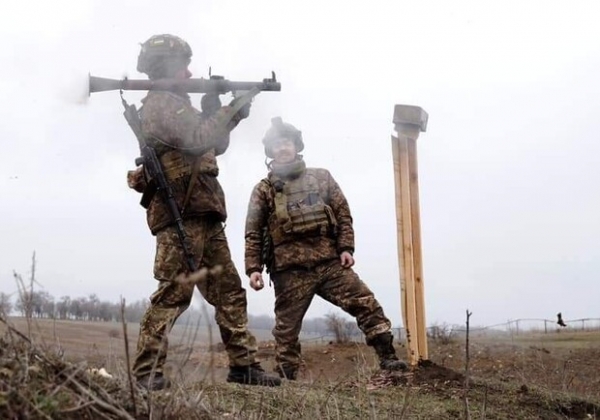 Карта боевых действий в Украине 16 января