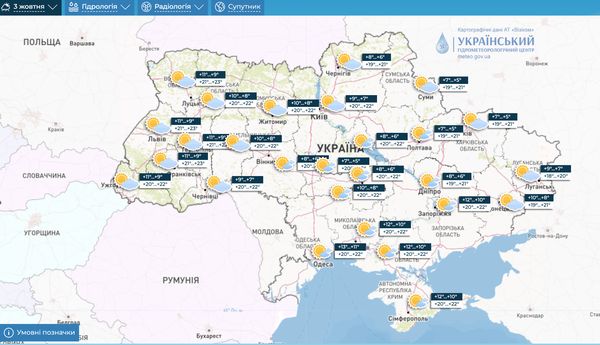 Літо відступає: погода на першому тижні жовтня буде мінливою — з похолоданням та дощами