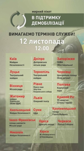 Право на демобілізацію: родини захисників України вимагають визначення конкретних термінів служби